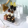 Prateleira de Exibição de Armazenamento de Perfume para Mesa Acrílica de Luxo Leve Suporte de Exibição Transparente em Camadas Armazenamento e Organização de Temperos para Cozinha