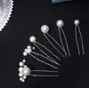 Nuevo Producto Coreano Horquilla en Forma de U Flor de Arcilla Suave Horquilla de Perlas de Imitación Accesorios para Vestido de Novia Accesorios para el Cabello de Novia