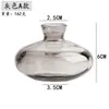 Conjunto de Mini Vasos de Vitral de Luxo Leve Hidropônico Transparente Flores Decoração de Artesanato com Água para Sala de Estar Ornamentos
