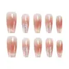 Rubor Brillante Sonriente Ojo de Gato Textura de Alta Gama Estilo Girly Estilo Hermana Real Manicura Estilo Corto 30-t Manicura Usable