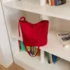 Bolsa Saco Casual de Grande Capacidade Estilo Coreano para Mulheres 2026 Nova Moda de Verão Bolsa Versátil de Tecido de Nylon Bolsa de Ombro para o Dia a Dia