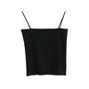 Camiseta Tejida Feliz Chaleco para Mujer Interior 2033 Verano Nuevo Ajustado Adelgazante Estilo Sexy Tirantes Ropa Exterior 5786