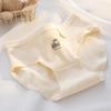 7A Antibacterial Crotch Roupa Interior Feminina Classe A Bebê Algodão Respirável Bonito Estampado Cintura Média Quadril Respirável Menina Cuecas