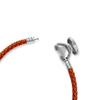 Pulsera de cuerda de alambre de 3 mm al por mayor en stock, pulsera con hebilla en forma de corazón Panjia, pulsera personalizada portátil de oro duro 3D, cuerda de mano
