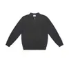 Suéter de Punto Suave Cómodo Estilo Old Money de Gama Alta Top Casual Americano con Media Cremallera y Solapa para Hombres y Mujeres Otoño e Invierno