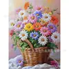 Pintura de Diamante 5D Flores Cênicas de Comércio Exterior Transfronteiriço Pintura de Adesivo de Diamante DIY Feito à Mão Pintura Decorativa para Sala de Estar Quarto Ornamento