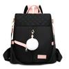 Mochila de Mujer 2025 Nueva Color Contraste Tela Oxford Bolso de Mujer Moda Gran Capacidad Mochila de Viaje Casual Estudiante Universitario