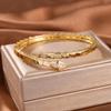 Pulsera de Hueso de Serpiente con Diseño de Resorte Abierto en Ambos Extremos, Moda Trendy para el Trabajo, Stock Listo Transfronterizo