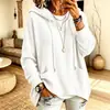 Sudadera con capucha casual de manga larga holgada de punto gofre para mujer europea y americana de desarrollo propio 2026 estación independiente de Amazon