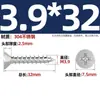 Tornillos Autorroscantes Avellanados Gb846 Acero Inoxidable 304 Cabeza Plana Phillips Tornillos para Madera Extendidos M2.9M3.5M4.2M5.5
