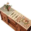Tapete de Mesa Retro Estilo Americano para Aparador, À Prova d'Água e de Óleo, Tapete Protetor Lavável para Gabinete de TV, Cômoda, Sapateira, Toalha de Mesa à Prova de Poeira