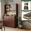 Mueble de té para sala de estar, aparador independiente multicapa para uso doméstico, estante de almacenamiento integrado montado en la pared, estante multifuncional para rincón de café