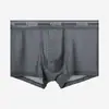 Ropa interior antibacteriana de seda helada Lingge para hombre Nivel 10 Boxer fresco para verano Color liso simple Transpirable Pantalones cortos de cuatro esquinas