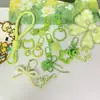 Colección de Accesorios Llavero Frijol Pin Adornos Colgantes Set Completo Paquete de Materiales diy Anillas de Resorte Argollas Abiertas Dijes para Bolsos