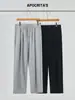 Calça Esportiva Casual Transfronteiriça Apo para Homens, Versátil para a Primavera, Malha Elástica, Caimento Solto, Perna Reta, Longa, Moletom.