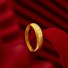Anillo de Moneda de Cobre Dorado Arena Vietnamita Moda para Mujer Chapado en Oro Apertura Ajustable Moneda Anillo para Niña Pequeña Anillo al por Mayor