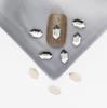 Pacote inteiro de 1440 peças atacado branco plana em forma especial diamante super brilhante pequena gota de chuva prego diamante jóias quadrado amor strass