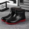 Botas de Lluvia para Mujer Caña Corta Moda Cuatro Estaciones Zapatos de Trabajo de Goma Antideslizantes Zapatos de Pesca Outfit Botas de Lluvia Impermeables para Cocina Zapatos de Agua para Hombre