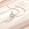 Collar de plata esterlina 925 Diseño de nicho de lujo ligero para mujer Colgante de amor inteligente Cadena de clavícula simple Regalo de cumpleaños