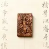Madeira de Jujuba Trovão Talismã de 46 Peças Zhao Gongming Grande Imperador Zhenwu Brinquedo Cultural de Madeira Pingente Esculpido Exquisitamente Amuleto Corda de Usar Envio