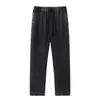 Pantalones deportivos de algodón lavado con efecto desgastado para hombre, pantalones casuales, peso de 330 gramos, cómodos al tacto, absorben la humedad, transpirables, color liso, versátiles