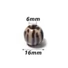 Acrílico 16mm Estampa de Leopardo Furo Reto Contas Duas Cores Furo Grande Redondas Feitas à Mão DIY Acessórios de Joias Contas para Pulseira Contas Soltas