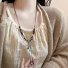 Nuevo Collar de Borlas de Mariposa Chino Estilo Étnico Femenino Cadena de Lana Tejida Retro Cadena de Clavícula Nicho Antigua Versátil de Moda