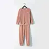 Conjunto de Calças Quentes, Fleece de Coral, Estilo Preguiçoso, Caimento Solto, Versátil, Espessado, Adequado para Usar Fora, Calças de Dormir Estilo Jogger, Roupa de Casa, Calças de Dormir Espessadas