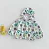 Camisa de Ar Condicionado Moda Infantil 2026 Novo Verão Jaqueta Estampada de Frutas para Meninos Top Respirável com Capuz Bebê Fino