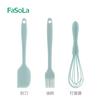 FaSoLa Utensílio de Silicone Doméstico para Assar Cozinha Alta Temperatura Raspador de Creme Pincel de Óleo Batedor de Ovos Conjunto de Três Peças
