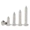 Tornillos Autorroscantes de Acero Inoxidable 304 con Cabeza Redonda y Zócalo Hexagonal M1.4-M10 Instalación de Equipos Mecánicos y Sujeción Suministro de Sujetadores