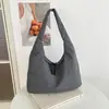Bolso de hombro ligero vintage nuevo 2026 estilo coreano Dongdaemun moda simple a cuadros texturizados con rayas para el sobaco