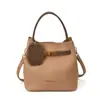 Bolso Retro de Nicho para Mujer, Nuevo Bolso Cubo Casual de Invierno, Bolso Cruzado Sencillo para el Trabajo Madre e Hija en Color Café