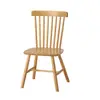 Mesa Redonda de Madeira Maciça Nórdica Simples para Sala de Estar de Casa Mesa de Negociação de Lazer Sala de Reunião Recepção Combinação Criativa de Mesa de Café e Cadeira