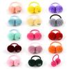 Bola de Pelúcia Infantil Fofa Europeia e Americana Corda de Cabelo Versátil Anel de Cabelo Fresco Elástico Adereço de Cabeça Flor de Cabeça Fábrica Transfronteiriça Estoque 9979