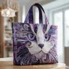 Bolso de Mano con Estampado de Moda Tendencia para Mujer 3D Transfronterizo Nuevo Producto Temu Amazon Bolso de Hombro Lona 300g
