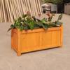 Jardineras Exteriores, Cajas de Madera Anticorrosión, Puntos Escénicos Municipales, Parques, Patios, Madera Carbonizada, Camas de Flores de Madera Maciza, Venta al por Mayor de Fabricante