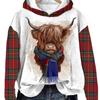 Sudadera con capucha de gran tamaño para mujer, transfronteriza europea y americana, impresión digital 3D, fabricante de origen, una pieza de origen, dropshipping