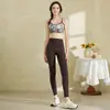 Conjunto de Regata de Yoga de Marca com Bojos, Design Vazado nas Costas Cruzadas, Top Fitness, Camisola, Roupa de Yoga Sexy