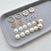 Accesorios para el Cabello Hechos a Mano Tocado Accesorios DIY Decoración de Lazo Conjunto Combinado de Perlas y Pedrería Accesorios
