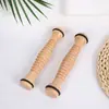 Masajeador de cuerpo completo de madera en stock, masajeador de rodillo manual de madera y juego de golpeteo de meridianos para cuello y piernas