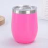 Venta al por mayor del fabricante 12oz Compacto de alto valor Colorido Taza de huevo Interior 3 Exterior 2 Acero inoxidable Portátil Taza termo para café Exportación