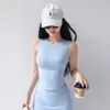 Saia de Tênis Esportiva Nova Feminina para Corrida Profissional Badminton Yoga Conjunto de Colete de Golfe Estilo Garota Popular