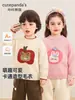 Suéter redondo Kaka Panda para niños, ropa de invierno para niños, top cálido de invierno para niñas, ropa de otoño/invierno para bebés y niños pequeños