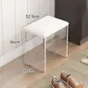 Banqueta de Acrílico Transparente Doméstica Pequeno Banco Baixo Banco Tendência Ins Sala de Estar Mesa de Café Cadeira Pequena Espessa para Crianças