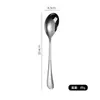 1010 Juego de Cubiertos de Acero Inoxidable Cuchara Cuchillo de Mesa Occidental Espeso Tenedor Cuchara Cuchara de Hotel Cuchara de Servir Cuchara Comunal de Buffet