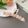 Pinza de Pelo Coreana de Lujo Ligero de una Punta para Peinados Semirecogidos, Pinza de Tiburón de Tamaño Grande para la Parte Posterior de la Cabeza, Pasador de Lujo para Moños, Pinza de Pelo en Forma de Corazón para Mujeres