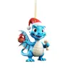 Navidad Transfronteriza Creativo Lindo Serie del Dragón Azul Acrílico Colgante Plano Colgante para Árbol de Navidad Mochila