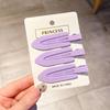 Horquilla de estilo coreano estilo ins color caramelo para mujer, pinza para el pelo con forma de pico de pato, sin costuras, lateral, con flequillo roto, venta al por mayor