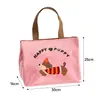 Bolsa Térmica de Perro Salchicha de Dibujos Animados, Gran Capacidad, Bolsa Portátil para el Almuerzo para Oficinistas y Estudiantes, Bolsa Térmica para Lunch de Papel de Aluminio Espesado, Impermeable